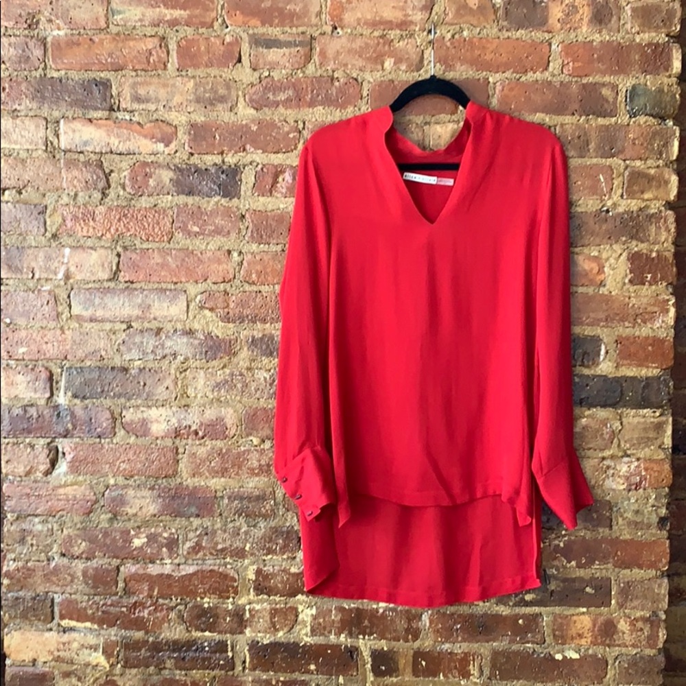 Alice and Olivia silk blouse!
